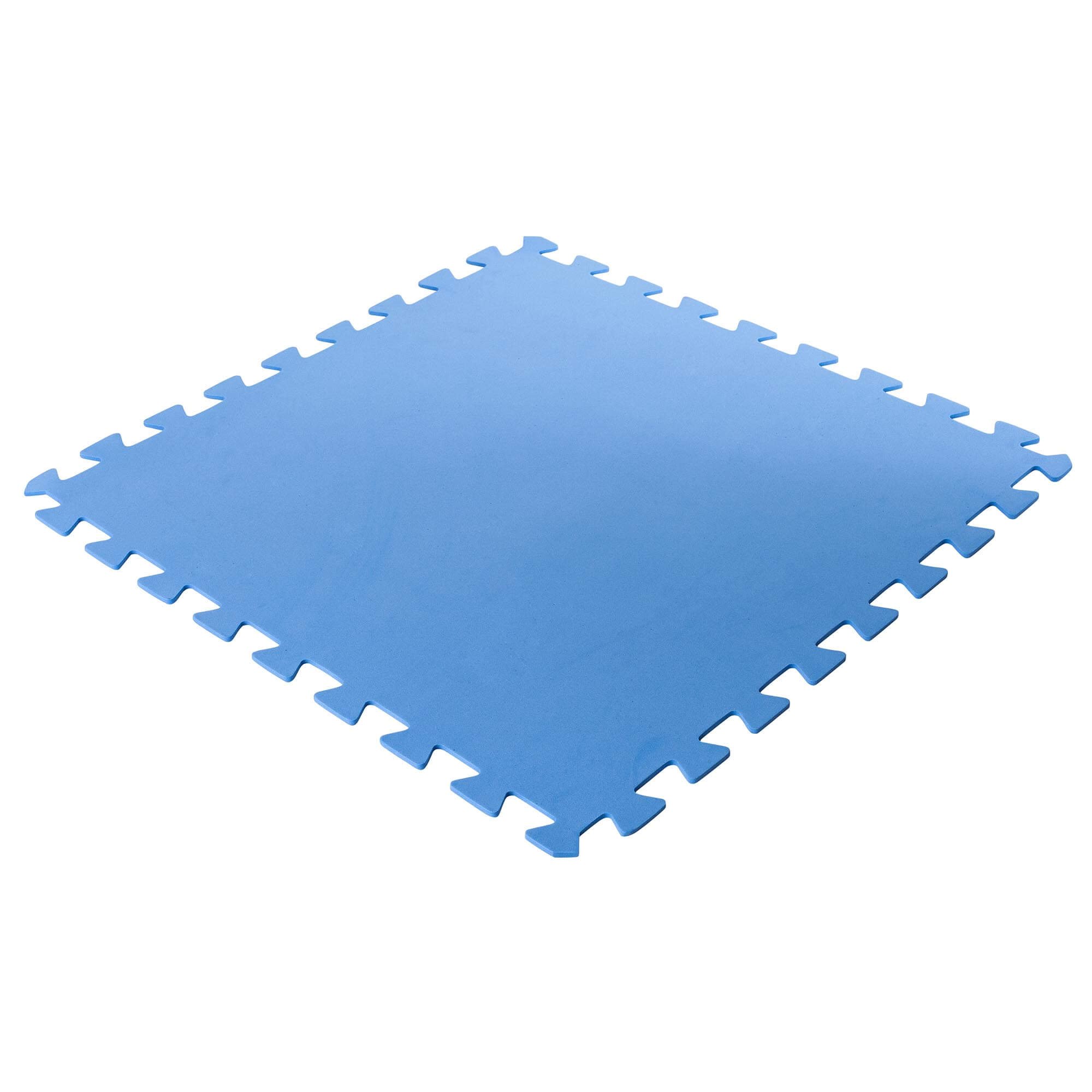 Bodenschutzmatten, blau, 500x500x4mm (8 Stück im Set = 2qm)